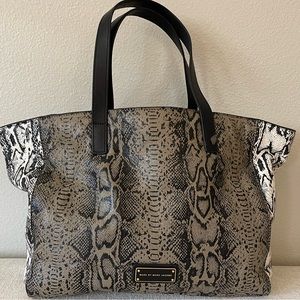 Marc by Marc Jacobs leather handbag snakeskin print
